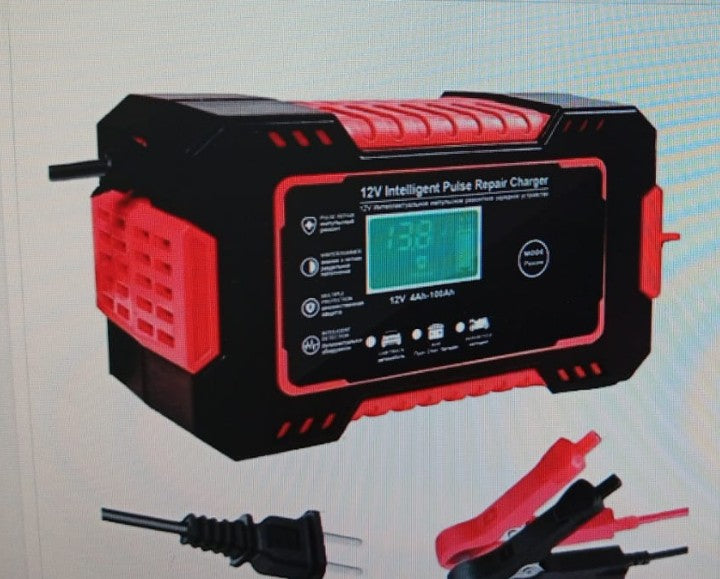 cargador de bateria carro o moto 12v